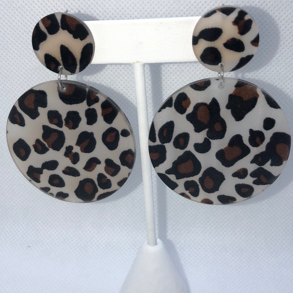Acrylic Leopard Earrings